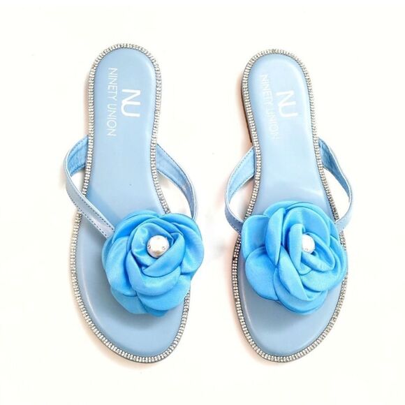 NINETY UNION HAWAII SANDALS BLUE WOMENS SIZE 11 FITS SIZE 10 - Picture 2 of 6